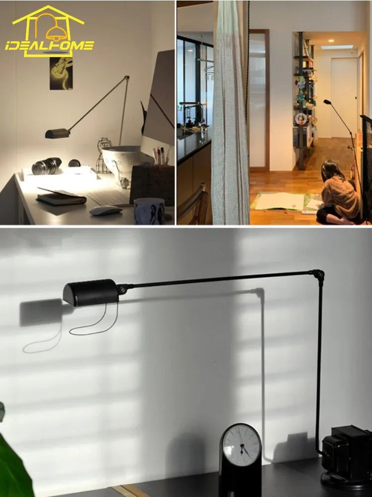 Afralia™ Swing Arm Floor Lamp for Living Room Study Bedroom Reading Lumina Design
