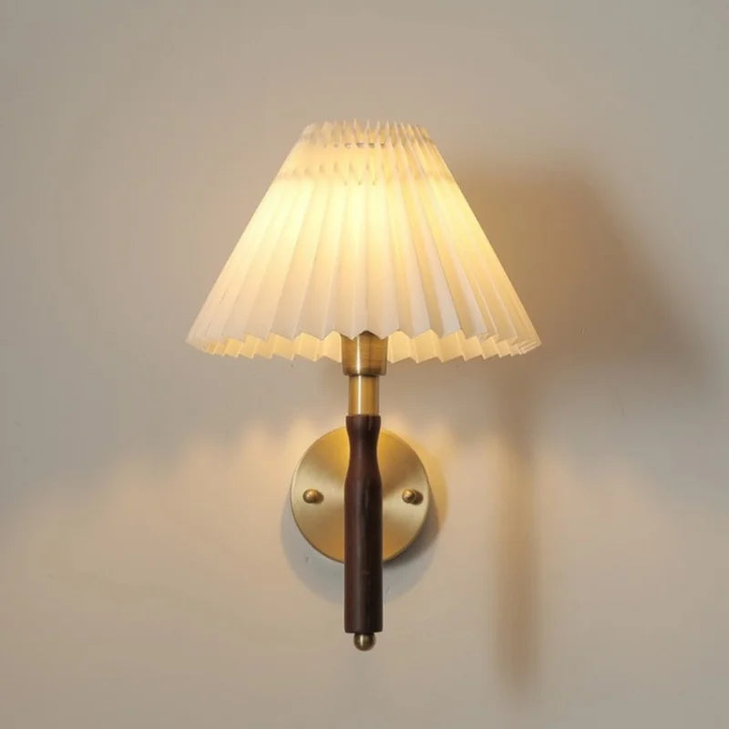 Afralia™ Copper LED Wall Sconce Pull Chain Switch Stair Light Fixtures