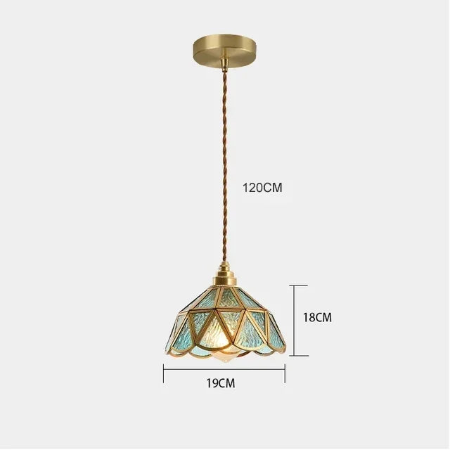 Afralia™ Glass Vintage Pendant Lights for Kitchen Restaurant Island Chandeliers