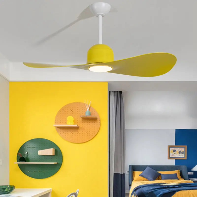 Afralia™ Kids Double Leaf Ceiling Fan Light - Silent Operation with Adjustable Speed
