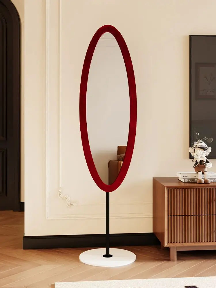 Nordic Oval Mirror for Bedroom Wedding Makeup, Living Room Decor - Afralia™