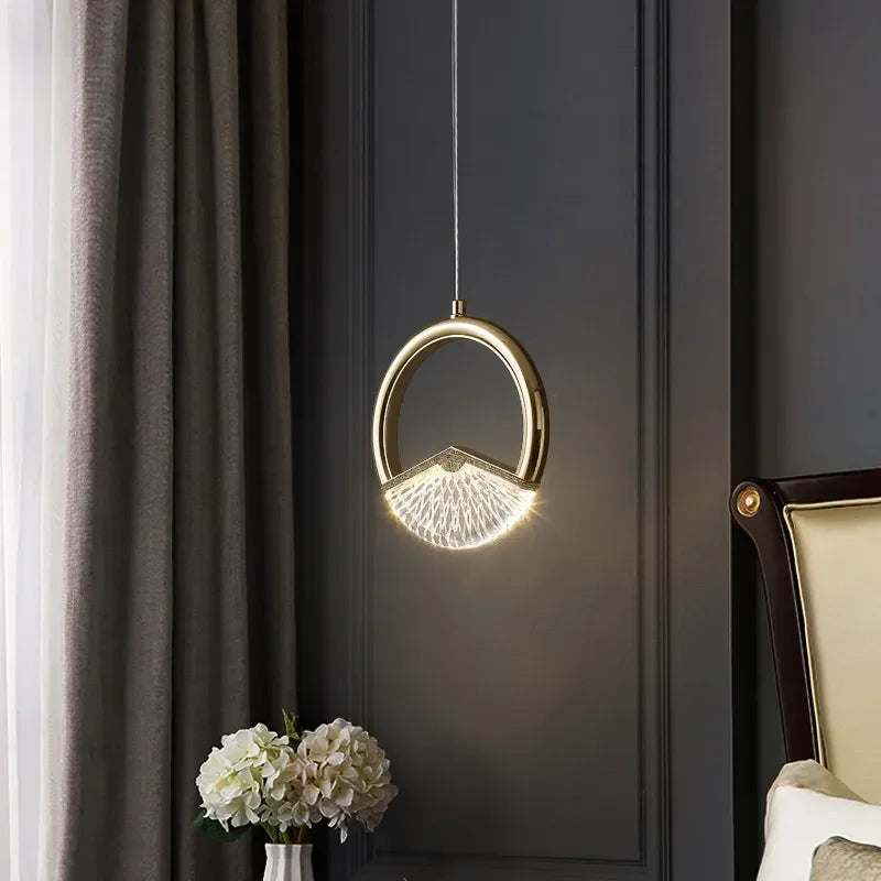 Afralia™ Rotatable Nordic Chandelier: Multi-Styling LED Round Ceiling Pendant Lamp