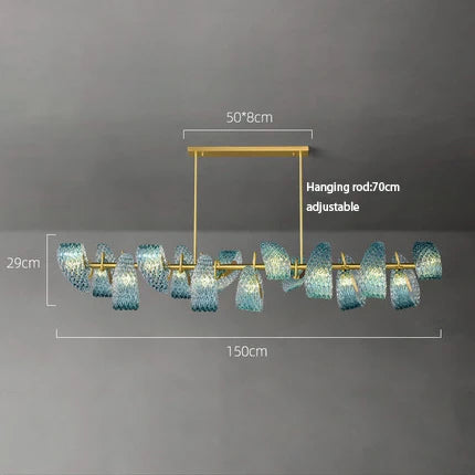 "Afralia™ Glass Chandelier for Modern Dining Room Decor 2024"