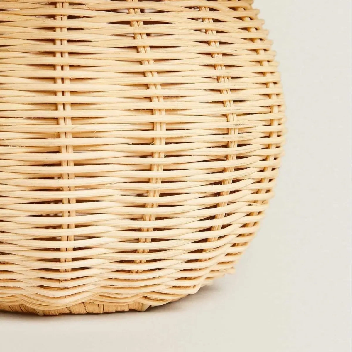 Rattan Floor Lamp for Outdoor and Indoor Spaces by Afralia™