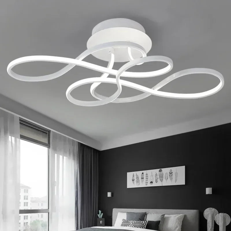 Afralia™ LED Chandelier Modern Ceiling Lamp for Living Dining Bedroom Home Lighting