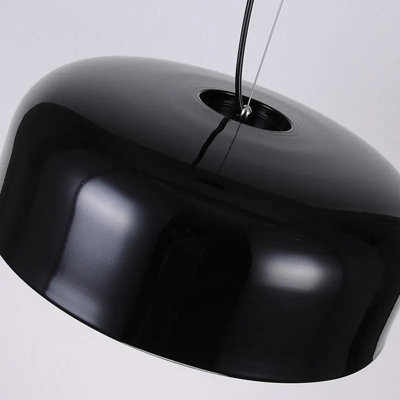 Afralia™ Modern Aluminum LED Pendant Lamp, Dia35/48/60cm, Black/White, Round Droplight