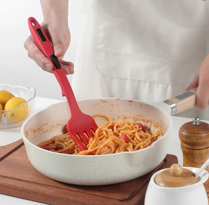 Afralia™ Silicone Flex Fork: Heat-Resistant, Non-Stick Kitchen Tool for Baking and Stirring