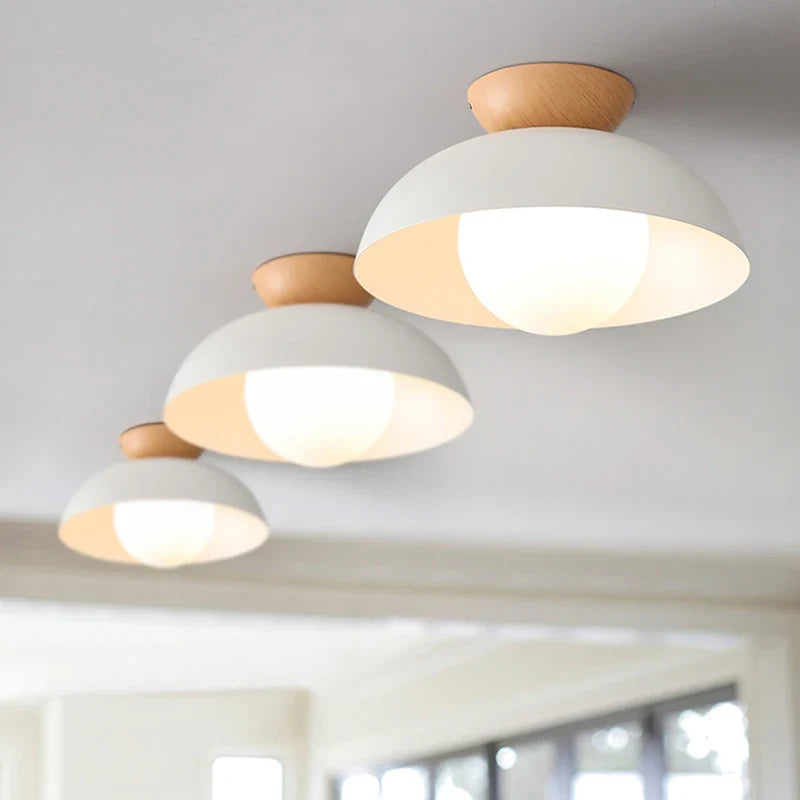 Afralia™ Modern Nordic Wooden Ceiling Light for Living Rooms, Staircases, and Balconies