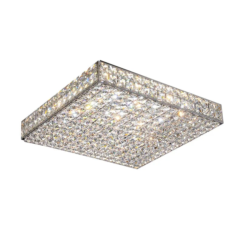 Afralia™ Crystal Led Ceiling Chandelier for Living Room Bedroom Interior Lighting