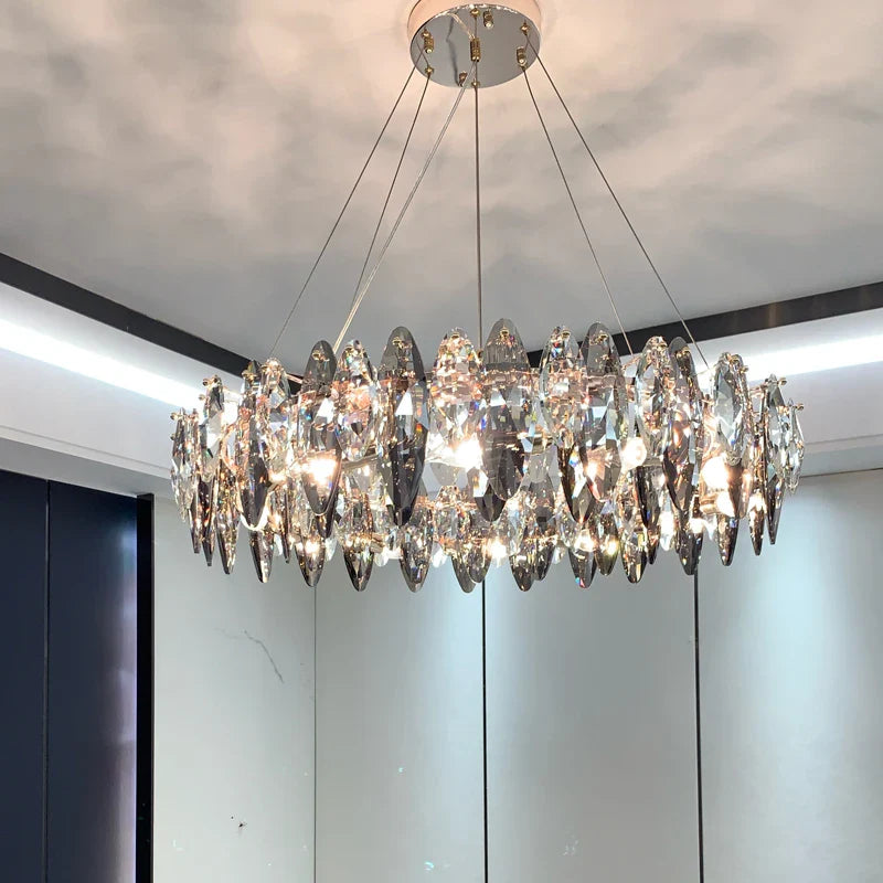 Afralia™ Luxury Crystal Light Chandelier: High-End Nordic Kitchen Living Room Home Decor