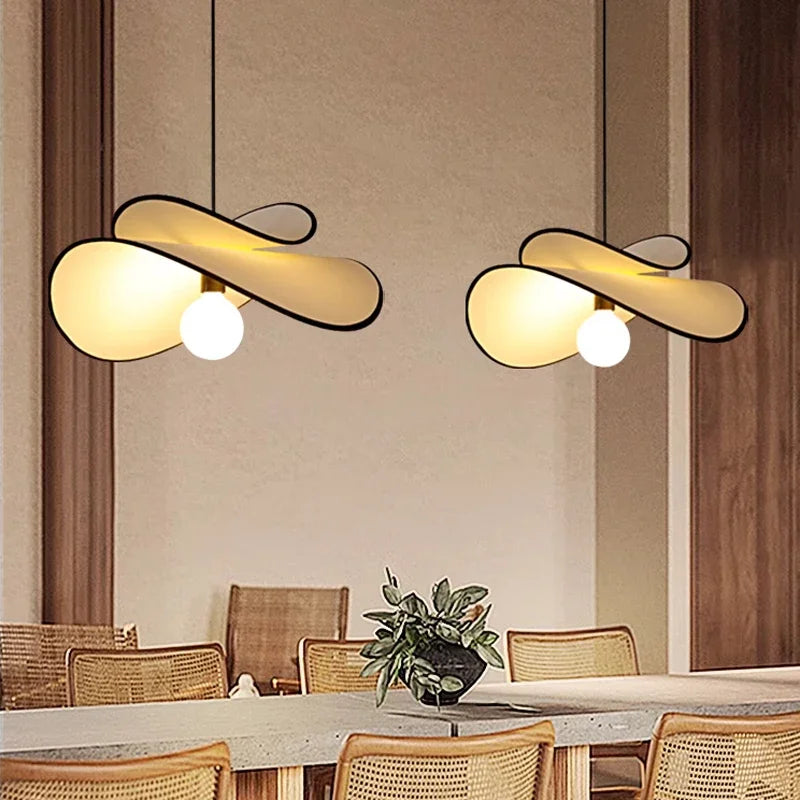 Afralia™ Potato Chips Chandelier LED Pendant Lamp for Home Decor