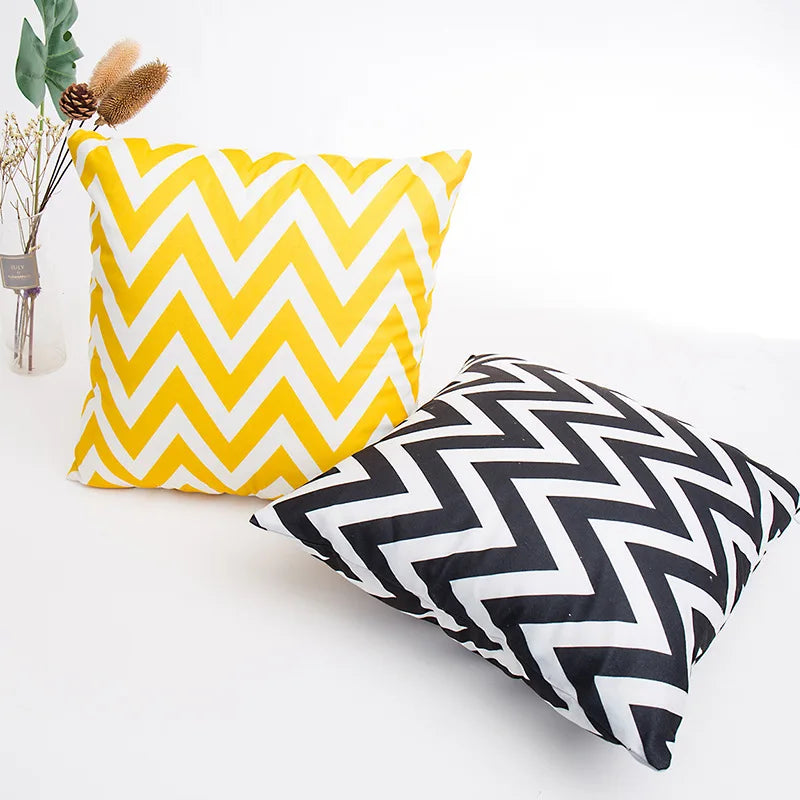 Afralia™ Geometric Printed Cushion Cover 45x45cm Home & Living Pillowcase