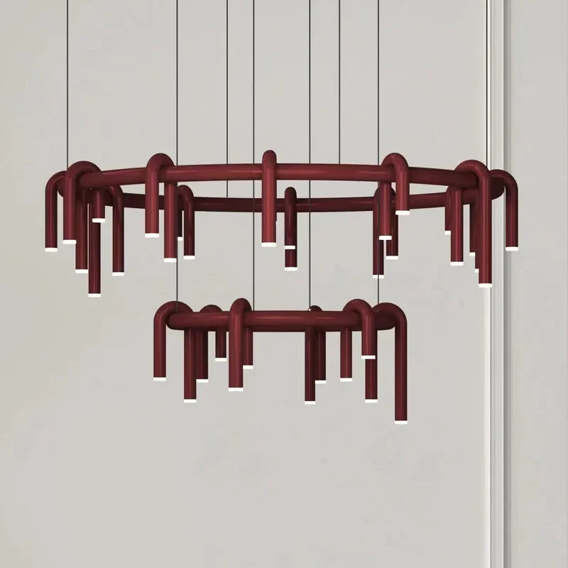 Afralia™ Nordic Simplicity LED Chandelier for Living and Dining Rooms - Designer Pendant Light