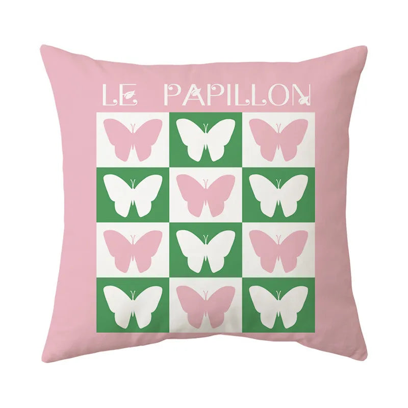 Afralia™ Butterfly Pillowcase 45x45cm Modern Simple Design for Home Office Decor