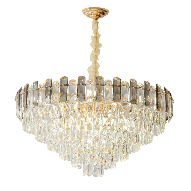 Afralia™ Luxury Crystal Chandelier for Living Room, Bedroom, and Restaurant