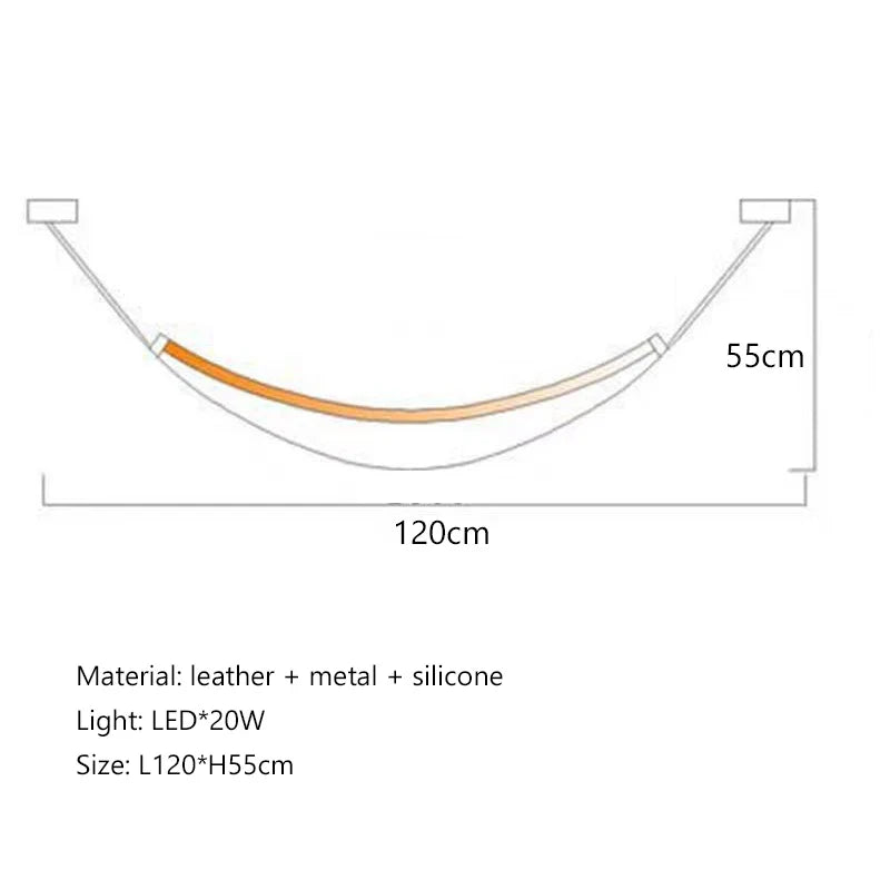 Afralia™ Leather Chandelier: Minimalist Nordic LED Pendant Lamp for Living Room, Dining Room & Bedroom