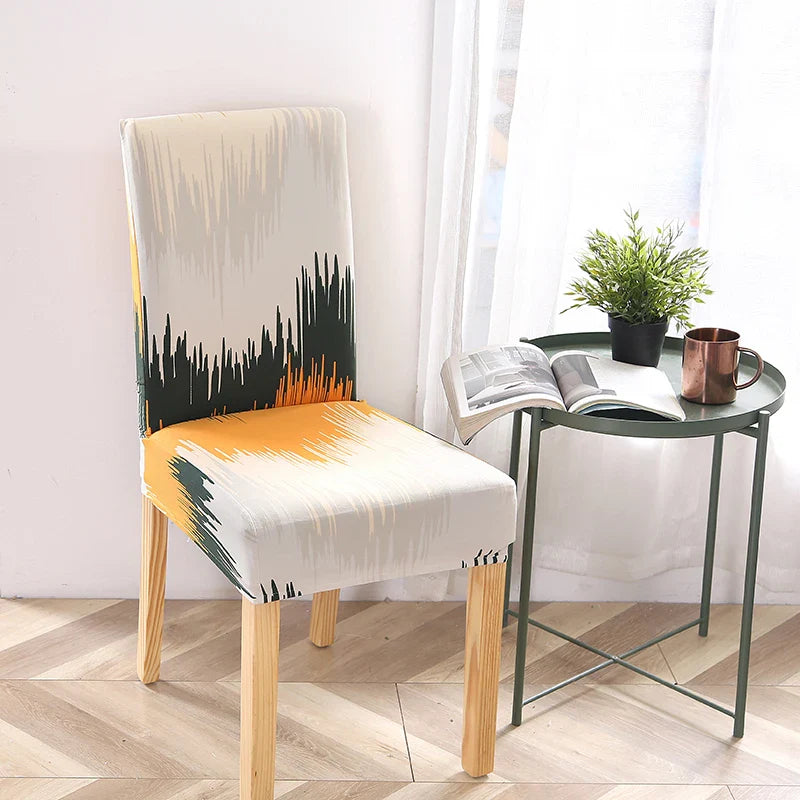 Afralia™ Stretch Print Chair Cover - Elastic Seat Slipcover
