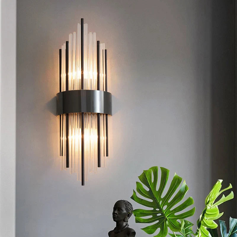 Afralia™ Gold Stainless Steel LED Wall Sconce for Elegant Indoor Lighting