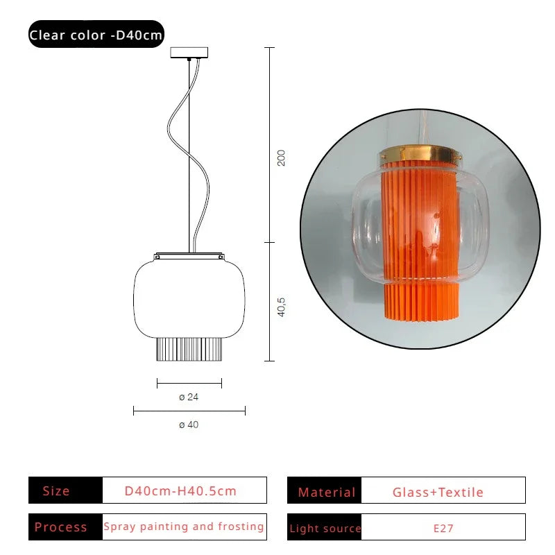 Afralia™ Nordic Glass LED Pendant Chandelier for Home Dining and Kitchen Bar