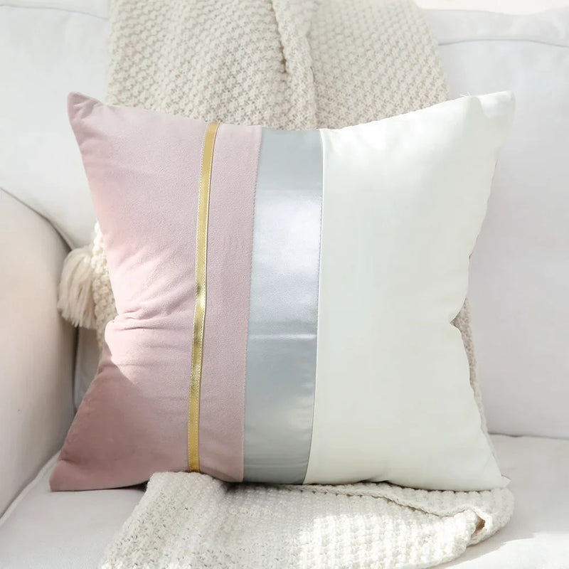 Afralia™ Velvet Gold Stitching Pillowcase Set