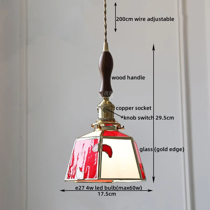 Afralia™ Glass LED Pendant Lights for Home Decor - Modern Hanging Lamp