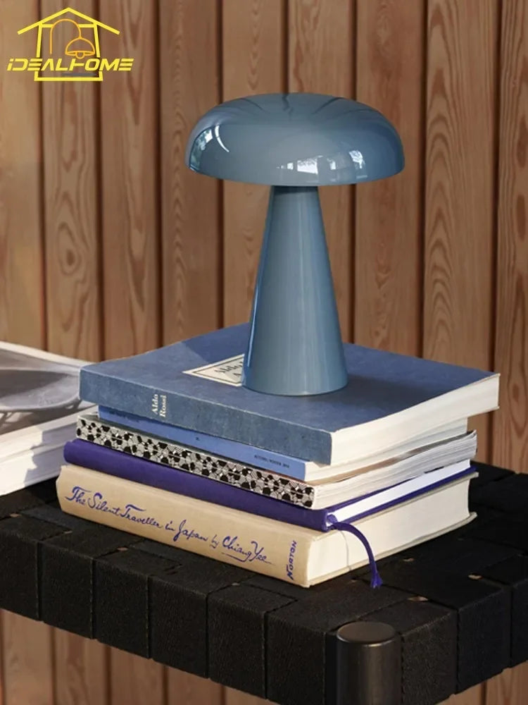 Afralia™ Mushroom Table Lamp Touch Switch Medieval Bauhaus Desk Light for Bedroom