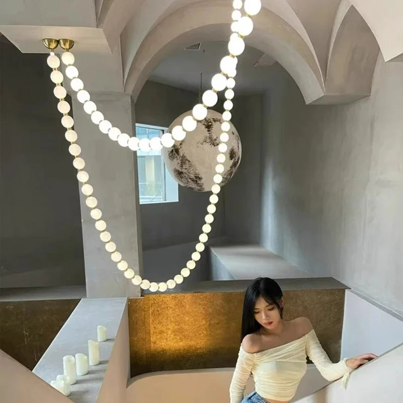 Afralia™ Modern LED Pendant Chandeliers for Living and Dining Rooms