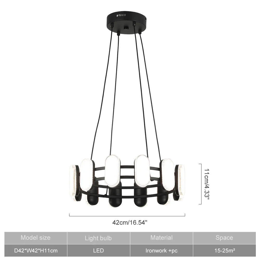 Afralia™ Minimalist Round Pendant Light for Dining Living Bedroom Decor