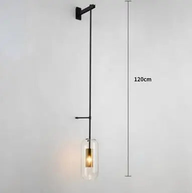 Afralia™ Gold Glass Wall Lamp: Post-modern E14 Industrial Sconce for Home Decor