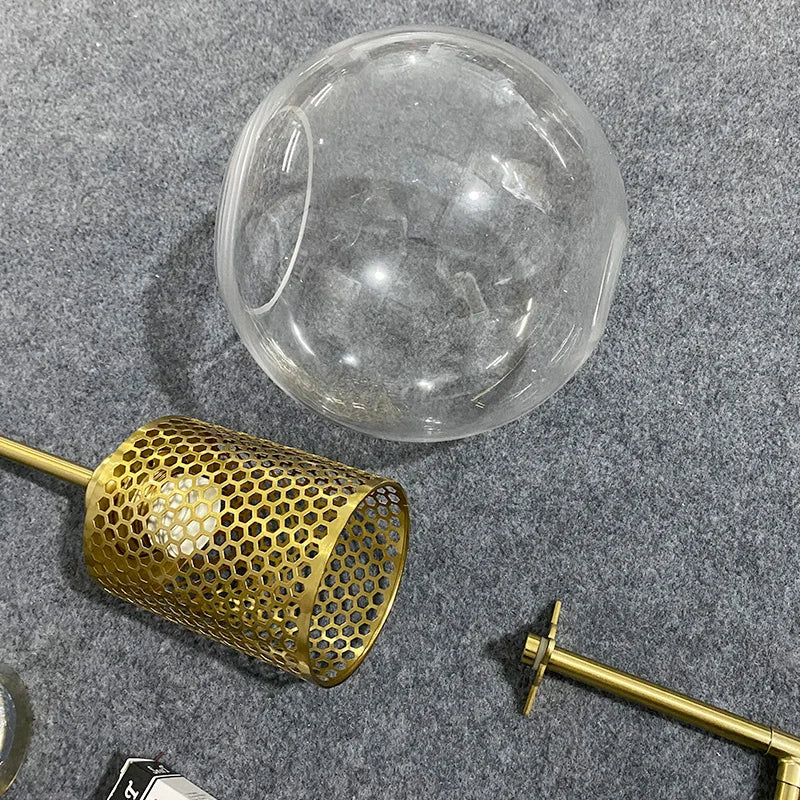 Afralia™ LED Glass Wall Lamp for Modern Bedroom Decor