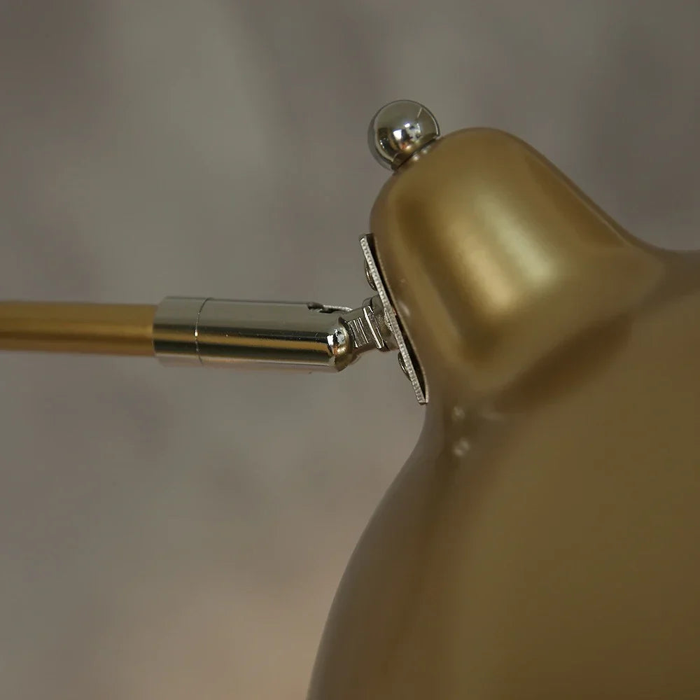 Afralia™ Nordic Gold Marble Base Floor Lamp Adjustable Length Indoor Light