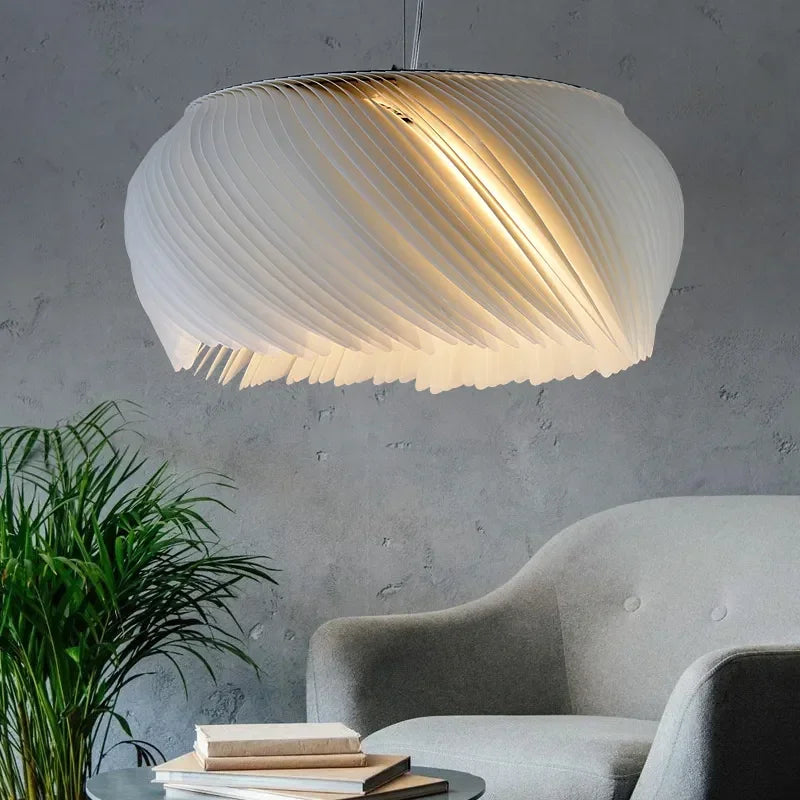 Afralia™ Modern LED Parchment Ceiling Pendant Light for Home Decoration