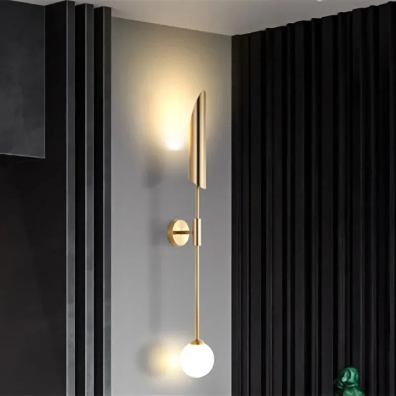 Afralia™ Nordic Design LED Wall Lamps for Living Room Stairs Loft Night Table Decor