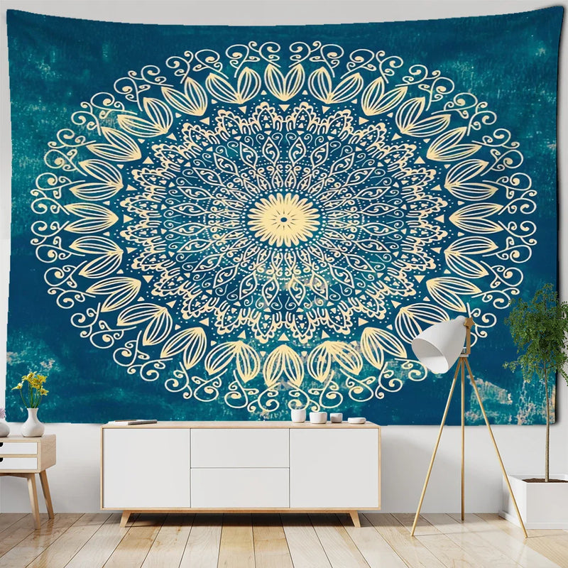 Afralia™ Mystic Witchcraft Boho Mandala Tapestry Wall Hanging Hippie Art Home Decor