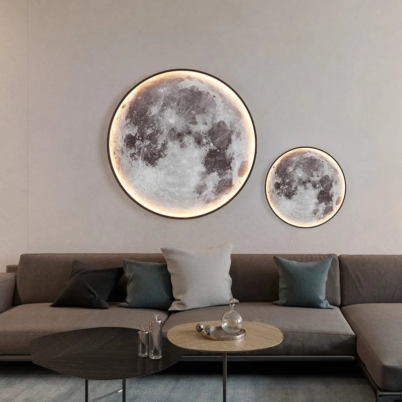 Afralia™ Moonlight LED Wall Lamp for Indoor Decor and Lighting in Bedroom, Living Room, Hallway