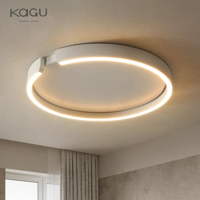 Afralia™ RoseGold LED Ceiling Light for Home Living Room Bedroom Dining Room