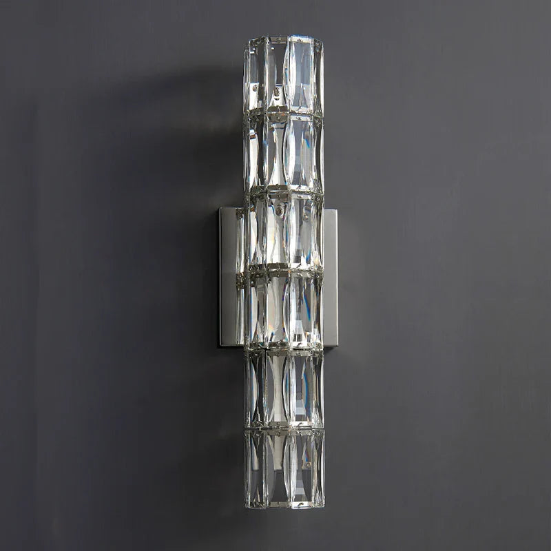 Afralia™ Crystal LED Wall Lamp for TV Bedside Villa Aisle Porch