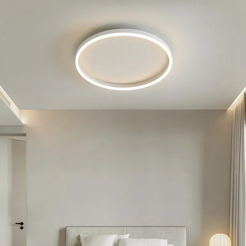 Round Bedroom LED Ceiling Lights by Afralia™ - Modern Nordic Living Room Minimalist Lamp Lighting