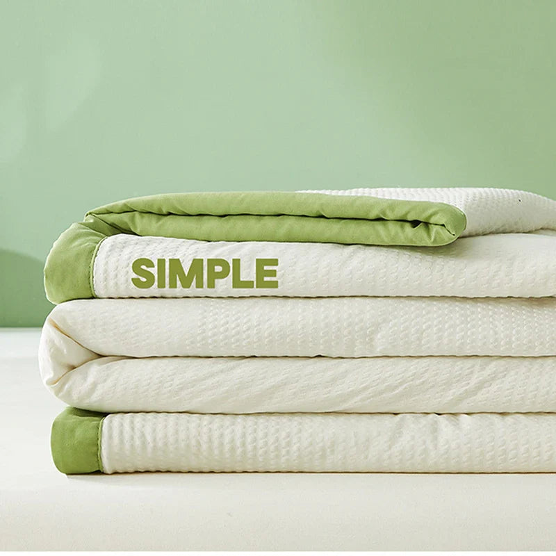 Afralia™ Lightweight Bubble Gauze Quilt for Summer | Double Single Bed Comforter