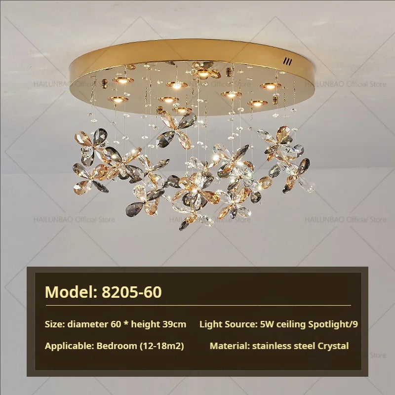 Afralia™ Crystal Chandelier 2024 | Postmodern Luxury Dining Room Bedroom Kitchen Island Light