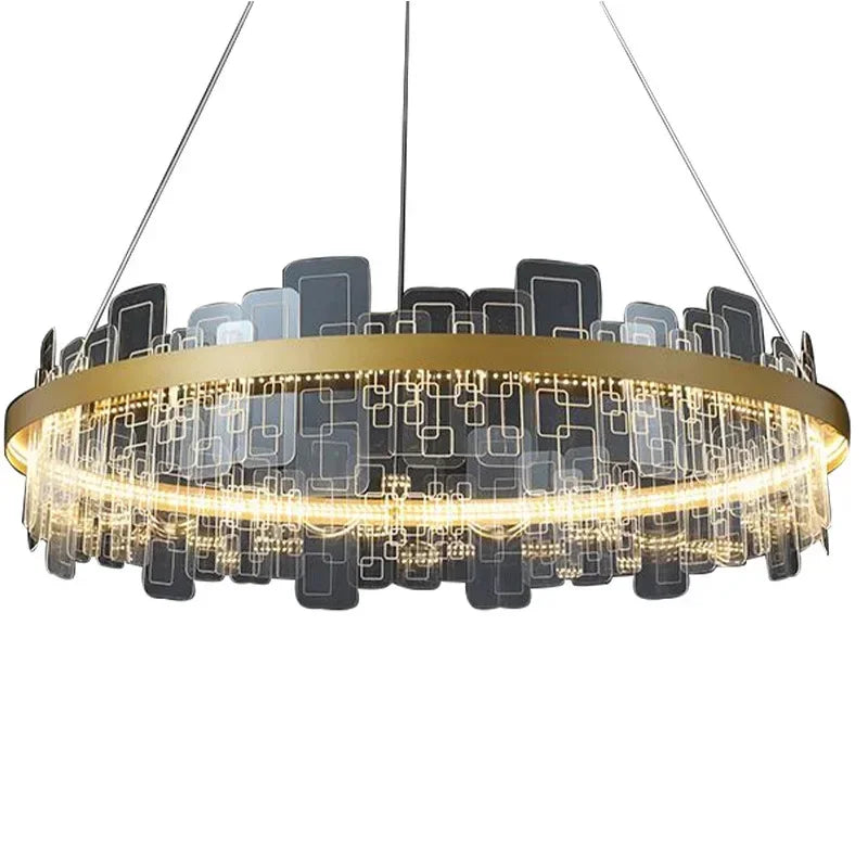 Afralia™ Modern LED Chandelier for Dining Room and Living Room Lighting