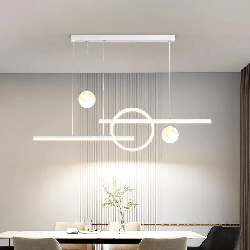 Afralia™ Modern Pendant Light Chandelier for Living Room - LED Indoor Ceiling Lamp