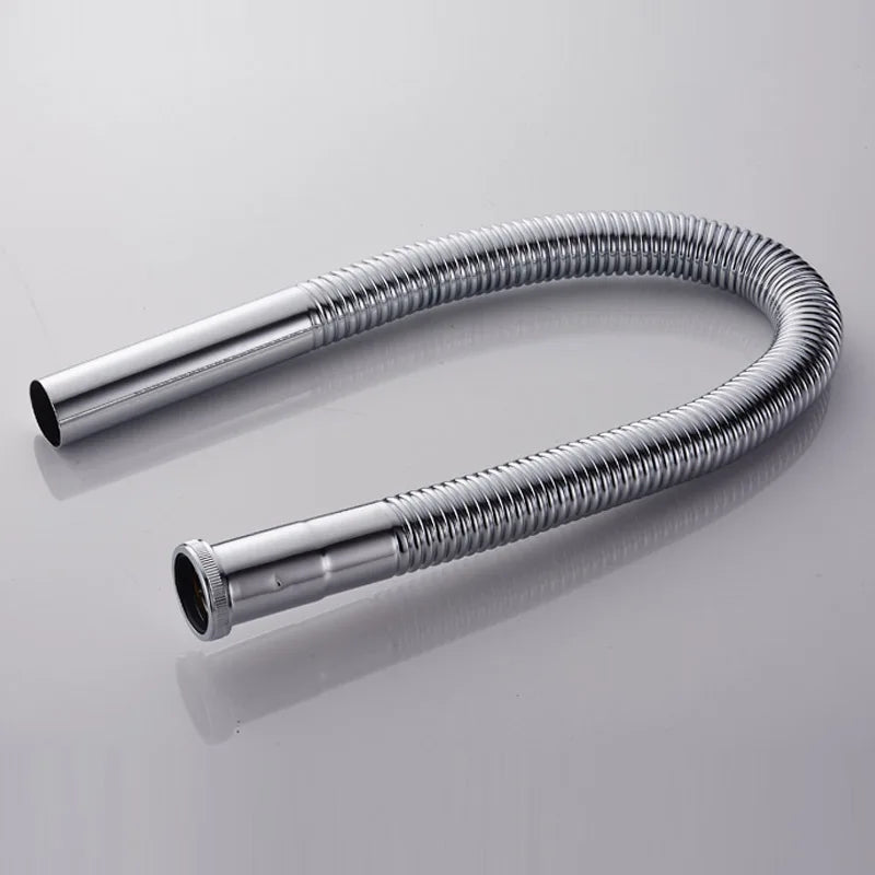 Afralia™ Brass Hose Siphon Sink Drain Water Tube Pipe DN30 Set.