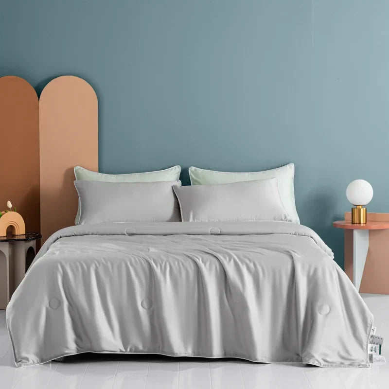Afralia™ Cooling Comforter: Silky Soft Lightweight Quilt for Summer, Double-Sided Cold Fabric