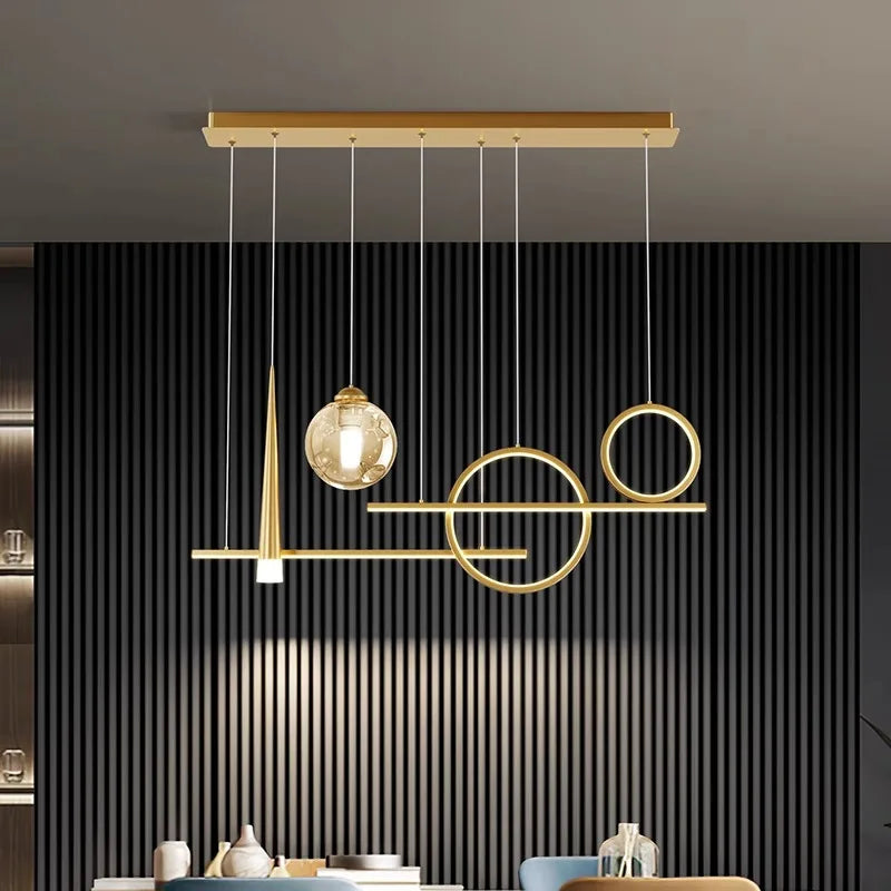 Afralia™ Modern LED Ceiling Lamp Chandelier for Bedroom and Dining Room