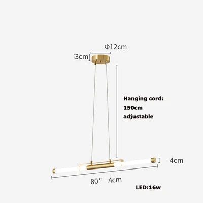 Afralia™ LED Black Gold Designer Chandelier Lighting for Dinning Room