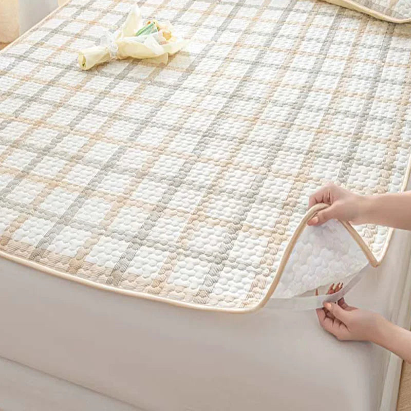 Afralia™ Floral Latex Cooling Mattress Set, Multi-Layer Soft Cushion, Breathable & Quick Cooling