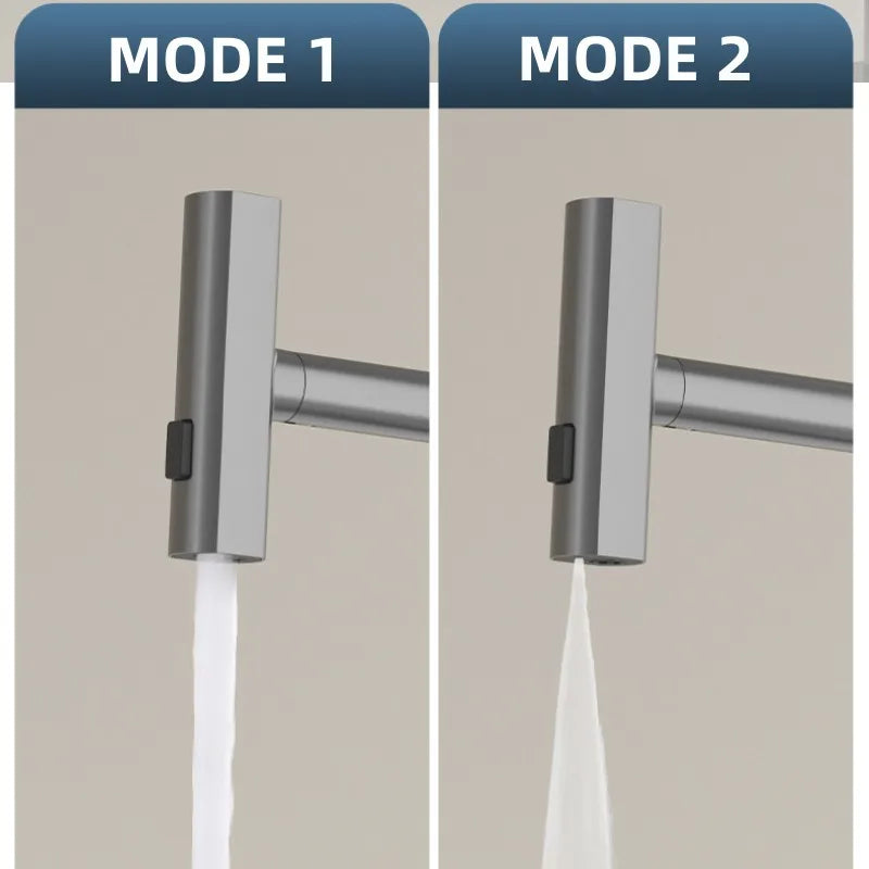 Afralia™ Pull Out Kitchen Faucet with Stream Sprayer Rotation Tap