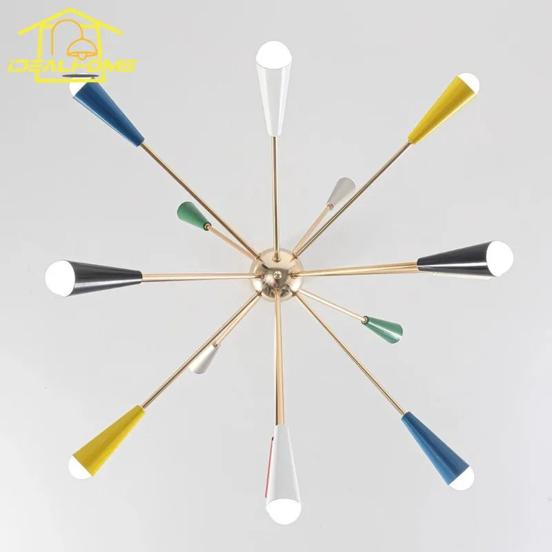 Afralia™ Colorful LED Molecular Chandeliers for Artful Living Spaces