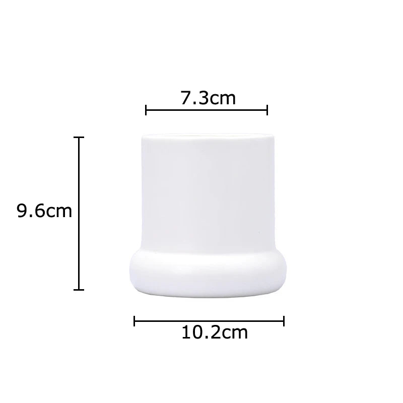 Afralia™ Ceramic Candle Holder Cylinder Candlestick Aroma Diffuser Home Decoration